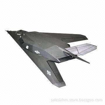 F 117 RC toy airplane, 70mm EDF, movable vertical fin, CE-certified